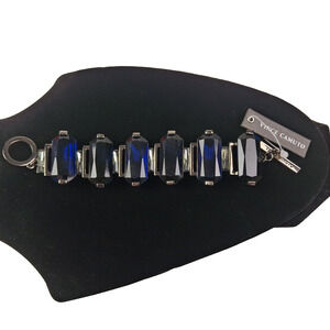NWT Vince Camuto Hematite-Tone Alpha Energy Stones Toggle Bracelet